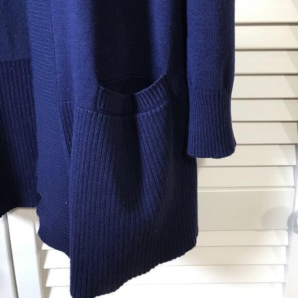 Faded Glory Blue Sapphire V-neck Long Sleeve Cardigan Knit Sweater XL - Picture 7 of 7